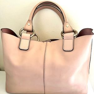 Sequoia leather pink handbag